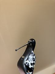 Okify Dolce & Gabbana White Silk Open-toe Mule Heels 10cm  - 6