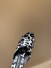 Okify Dolce & Gabbana White Silk Open-toe Mule Heels 10cm  - 3