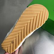 Okify Bottega Veneta Orbit Flash White Suede Sneakers  - 6