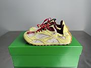 Okify Bottega Veneta Orbit Flash Yellow Suede Sneakers  - 1