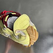 Okify Bottega Veneta Orbit Flash Yellow Suede Sneakers  - 3