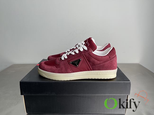 Okify Prada Downtown Red Men Sneakers  - 1
