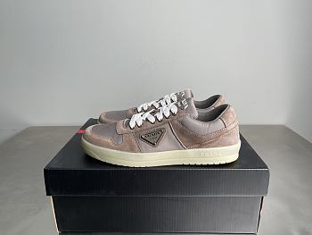 Okify Prada Downtown Brown Men Sneakers 