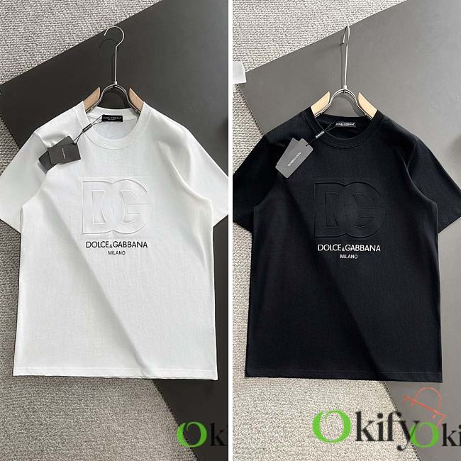 Okify Dolce & Gabbana White/Black T-shirt - 1