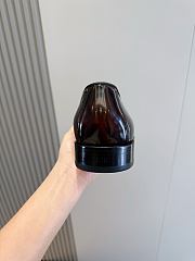 Okify Dior Black Red Leather Men Loafers - 6