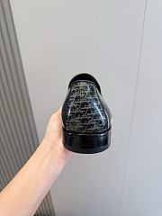 Okify Dior Black Leather Men Loafers - 6