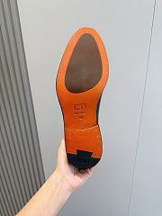 Okify Dior Black Leather Men Loafers - 4