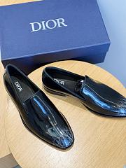 Okify Dior Black Leather Men Loafers - 3