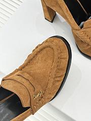 Okify YSL Brown Suede High Heels 10.5cm - 6
