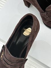 Okify YSL Brown Chocolate Suede High Heels 10.5cm - 4