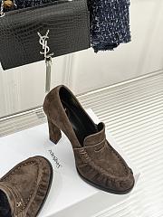 Okify YSL Dark Brown Suede High Heels 10.5cm - 4