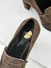 Okify YSL Dark Brown Suede High Heels 10.5cm - 5