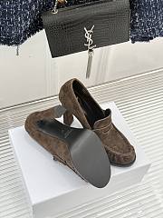Okify YSL Dark Brown Suede High Heels 10.5cm - 6