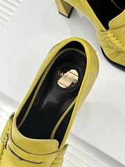 Okify YSL Yellow Leather High Heels 10.5cm - 5