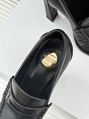 Okify YSL Black Leather High Heels 10.5cm - 4