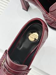 Okify YSL Red Horizontal Leather High Heels 10.5cm - 5