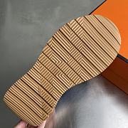 Okify Hermes Libera Dark Blue Suede Men Sneakers - 4