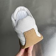 Okify Hermes Libera White Suede Men Sneakers - 5