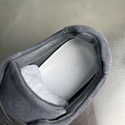 Okify Hermes Libera Gray Suede Men Sneakers - 6