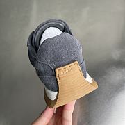 Okify Hermes Libera Gray Suede Men Sneakers - 5