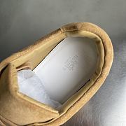 Okify Hermes Libera Brown Suede Men Sneakers - 6