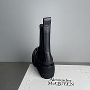Okify Alexander McQueen Sofa Black Chelsea Women Boots - 6