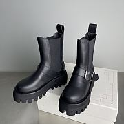 Okify Alexander McQueen Sofa Black Chelsea Women Boots - 4