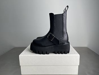 Okify Alexander McQueen Sofa Black Chelsea Women Boots