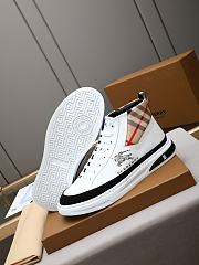 Okify Burberry White Men Sneakers  - 2