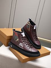 Okify Burberry Brown Men Sneakers  - 6
