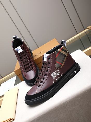 Okify Burberry Brown Men Sneakers 