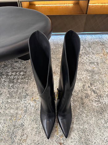 Okify Balmain Black Boots 9.5cm