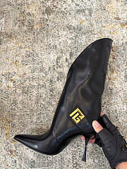 Okify Balmain Black Boots 9.5cm - 6