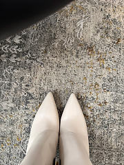 Okify Balmain White Boots 9.5cm - 2