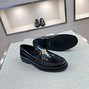 Okify Versace Black Patent Leather Men Loafers - 5