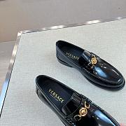 Okify Versace Black Patent Leather Men Loafers - 2