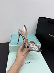 Okify Aquazzura Bling Bling Sequin Silver High Heels 10.5cm  - 2