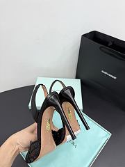 Okify Aquazzura Bling Bling Sequin Black High Heels 10.5cm  - 5