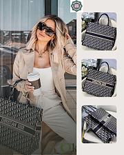 Okify Dior Large Book Tote Blue Oblique Bag 41.5x35x18cm - 1