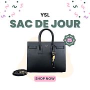 Okify YSL Sac De Jour Bag Black Grain Calfskin 32x25x16.5cm - 1