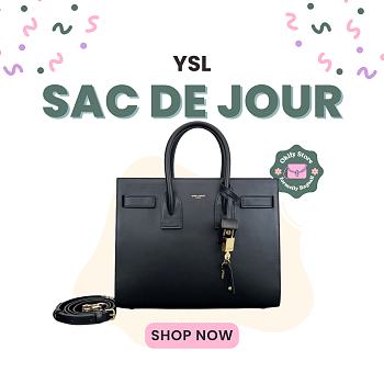 Okify YSL Sac De Jour Bag Black Grain Calfskin 32x25x16.5cm