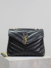 Okify YSL Small Loulou Bag Black Gold Hardware 23x17x9cm - 6