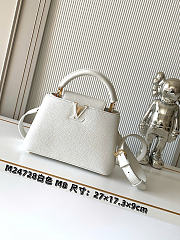 Okify Louis Vuitton Capucines BB Bag White M24728 27x17x9cm - 4