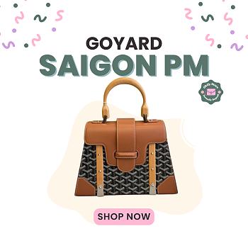 Okify Goyard PM Bag Black And Brown 28x23x13cm 