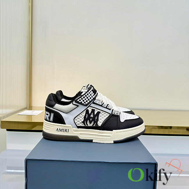 Okify Amiri MA Black And White Sneakers 4cm - 1