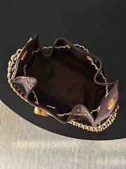 Okify CC 25 Small Hobo Bag Dark Brown 22x20x12.5cm - 6