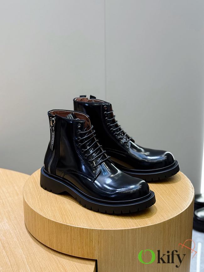 Okify Givenchy Show Black Men Ankle Boots 2 - 1