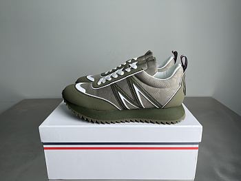 Okify Moncler Pacey Green And White Men Sneakers 