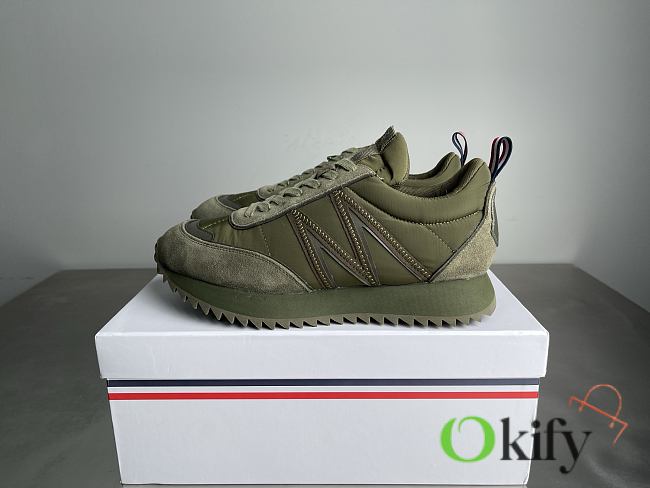 Okify Moncler Pacey Green Men Sneakers  - 1