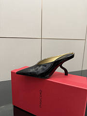 Okify Ferragamo Black High Heels 9.5cm - 4
